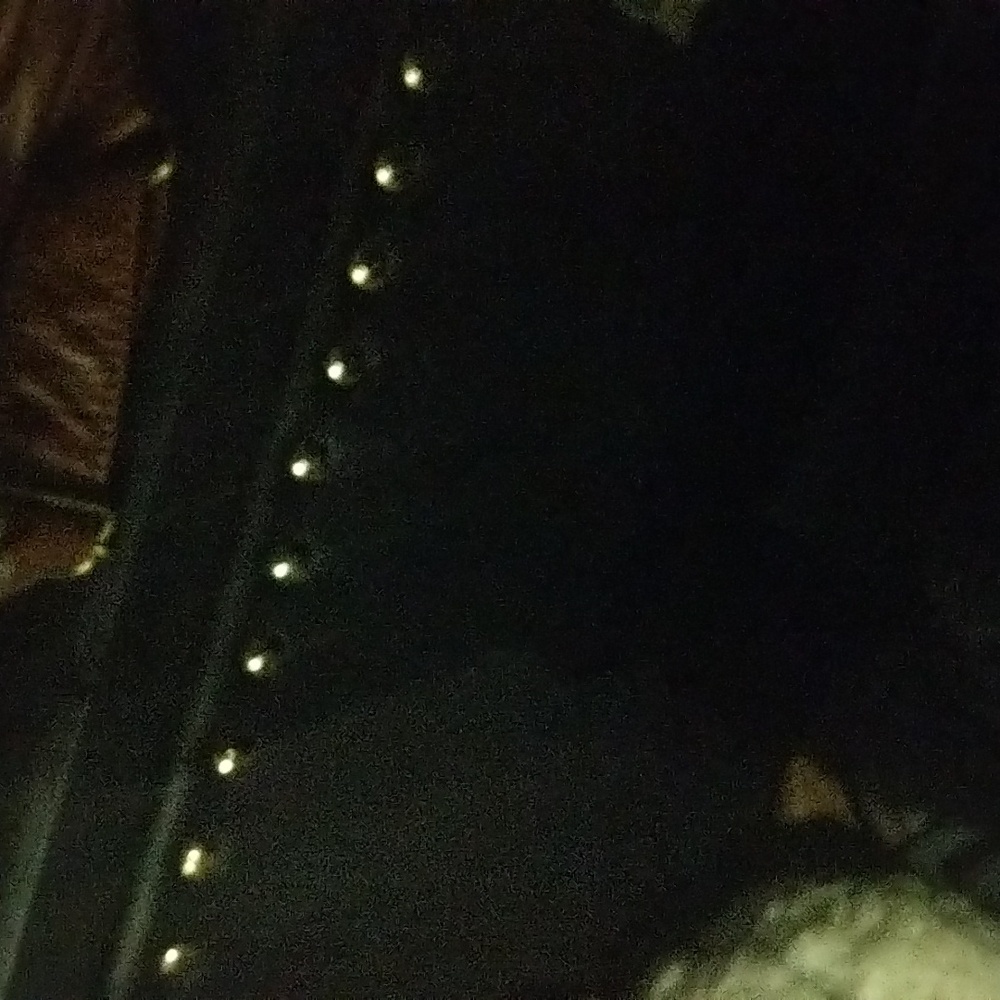 Black leather storage cubeb